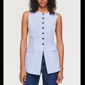 NWT Aligne Leo Poplin Waistcoat